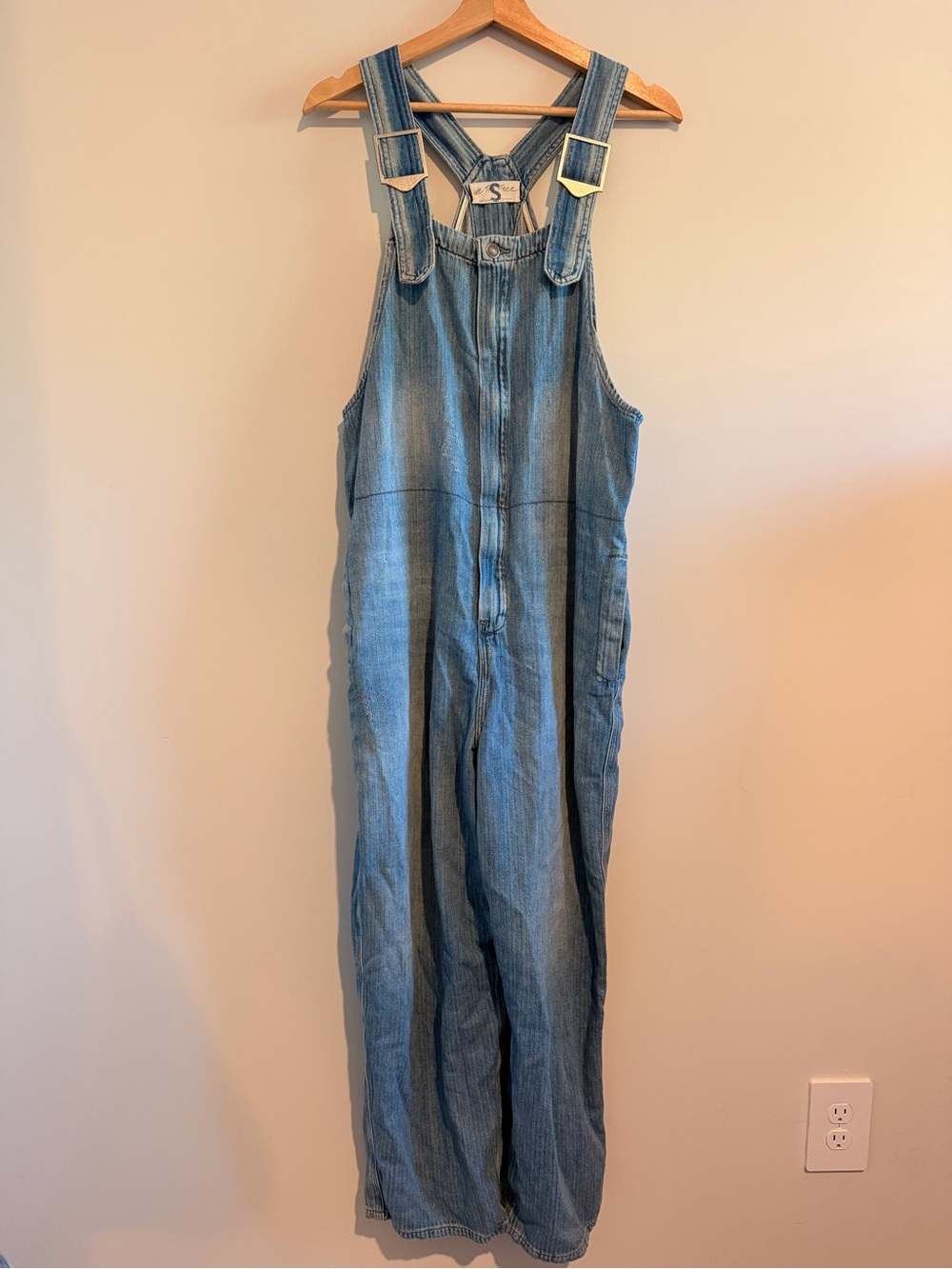 Free People Hunter Denim Overall We The Free Oversized Century Size Small
